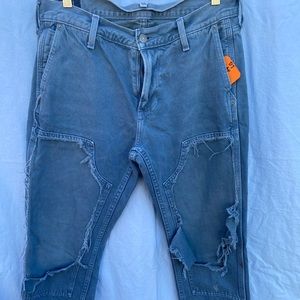 A&F distressed painter jeans!